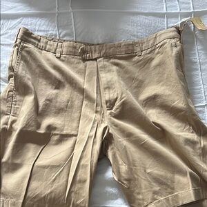 Brooks Brothers Tan Flat Front Shorts
